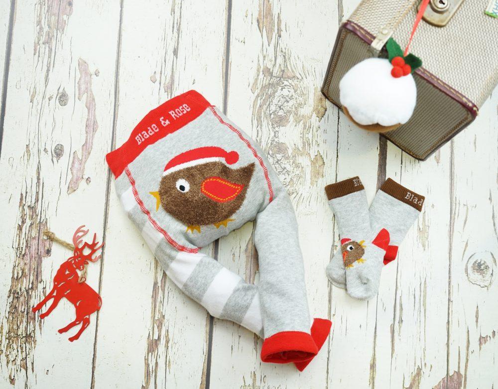 Xmas leggings - Robin &amp; Reindeer Bottoms Blade &amp; Rose 