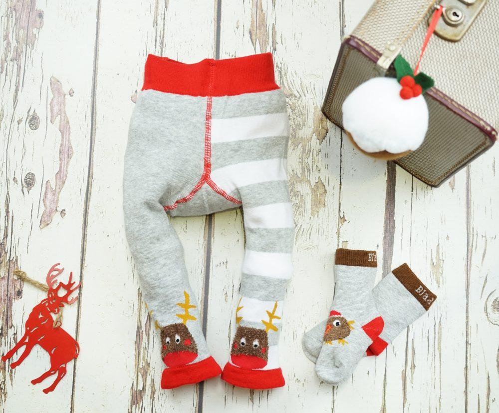 Xmas leggings - Robin &amp; Reindeer Bottoms Blade &amp; Rose 