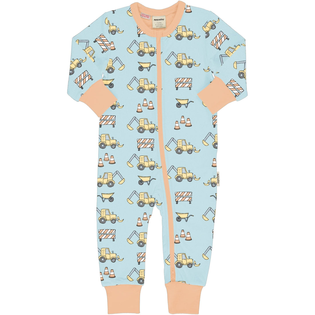 Babygrow zipsuit city construction playsuit Meyadey 