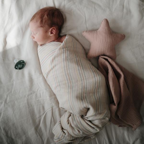 Mantinha doudou Estrela natural Muslin mushie 