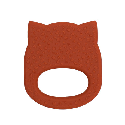 Mordedor silicone cat burnt orange Pacifiers &amp; Teethers we might be tiny 