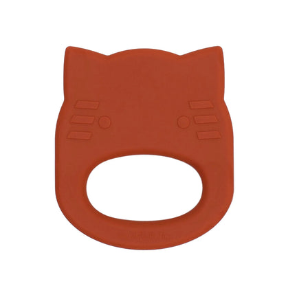 Mordedor silicone cat burnt orange Pacifiers &amp; Teethers we might be tiny 