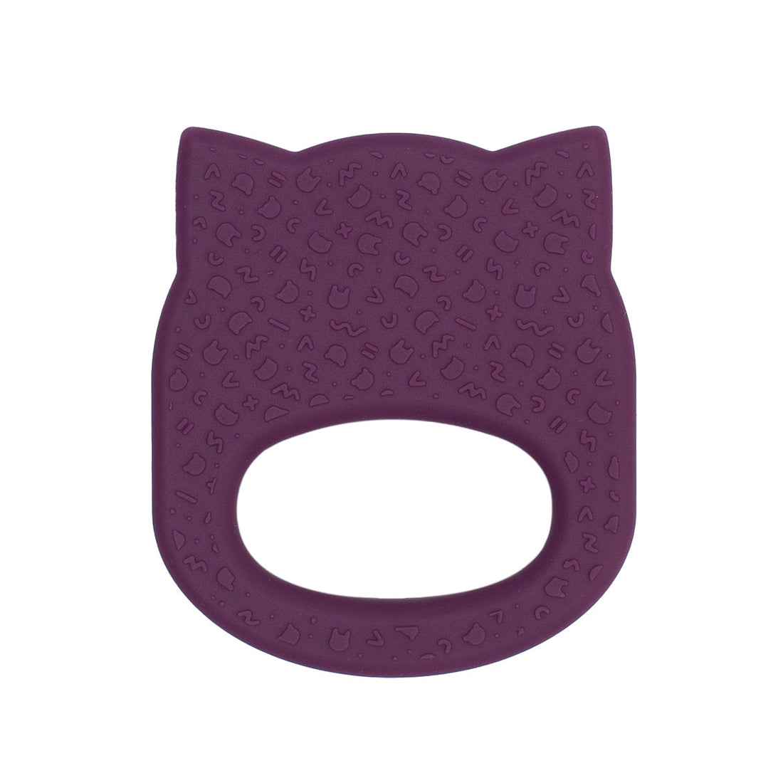 Mordedor silicone cat plum Pacifiers &amp; Teethers we might be tiny 