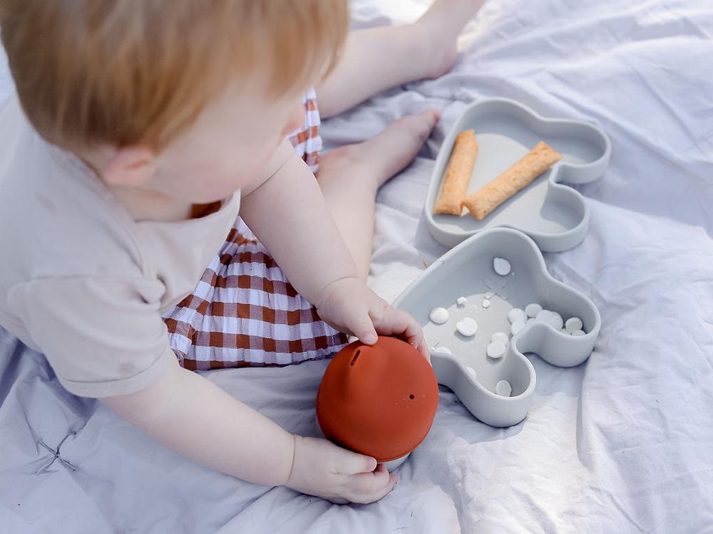 Sippie lid (+mini straw) rust Dinnerware we might be tiny 