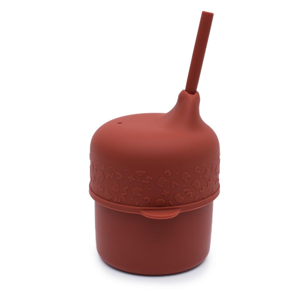 Sippie lid (+mini straw) rust Dinnerware we might be tiny 