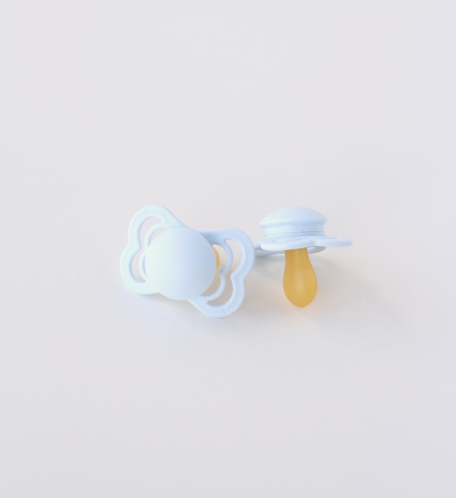Bibs supreme pacifier latex +6M baby blue Pacifier Bibs