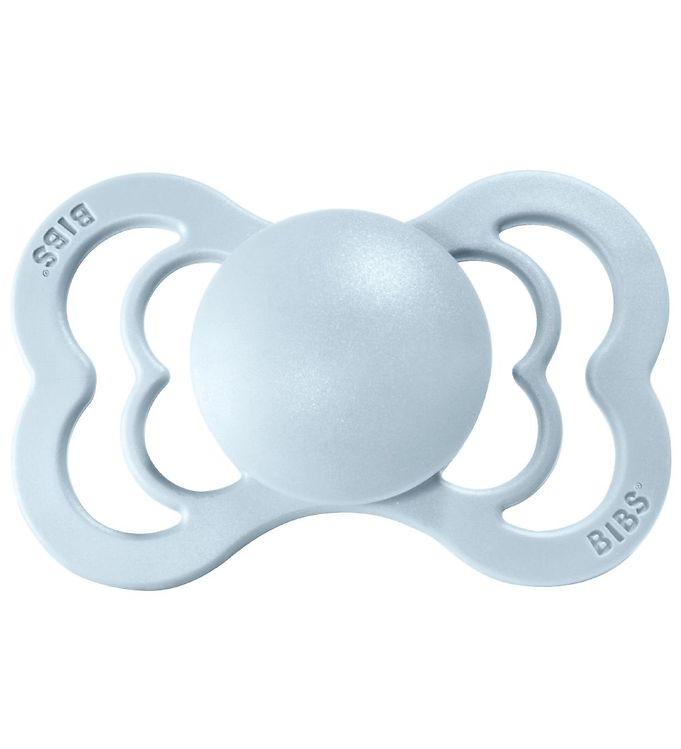 Bibs supreme pacifier latex +6M baby blue Pacifier Bibs 