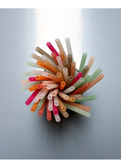 Silicone straws botanical Lille Vilde dinnerware LIlle Vilde 
