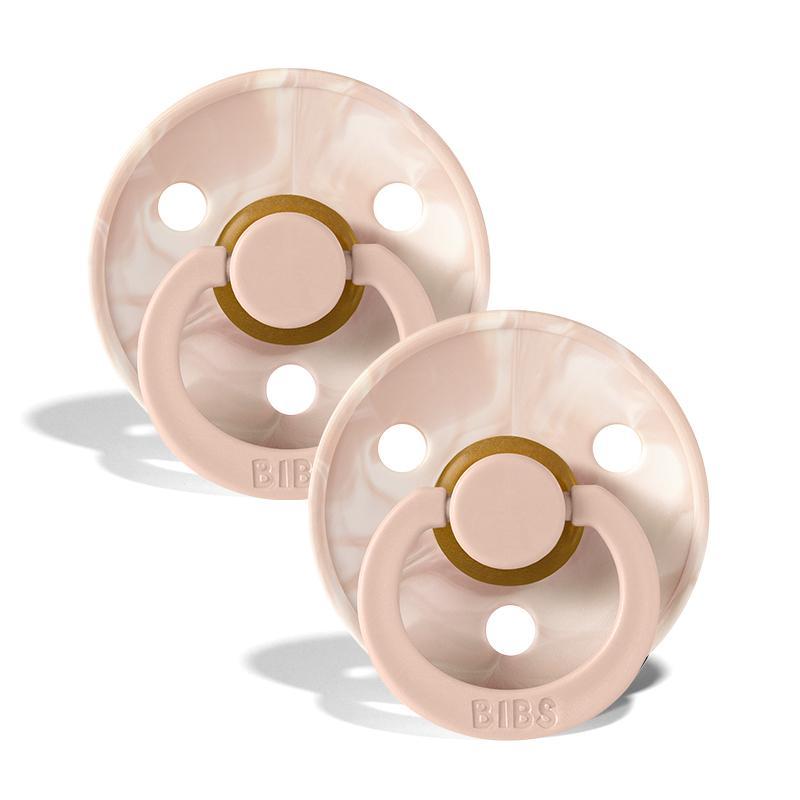 BIBS colour tie dye 2-pack pacifier blush Pacifier Bibs