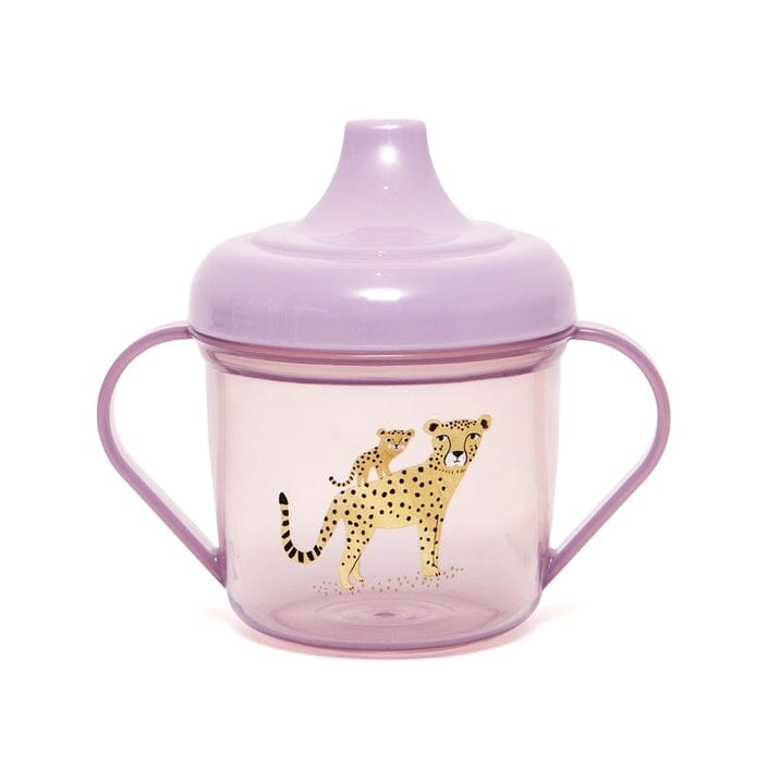 Copo de treino leopardo orchide Dinnerware Petit Monkey 