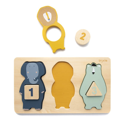 Wooden counting puzzle Trixie Toys Trixie 