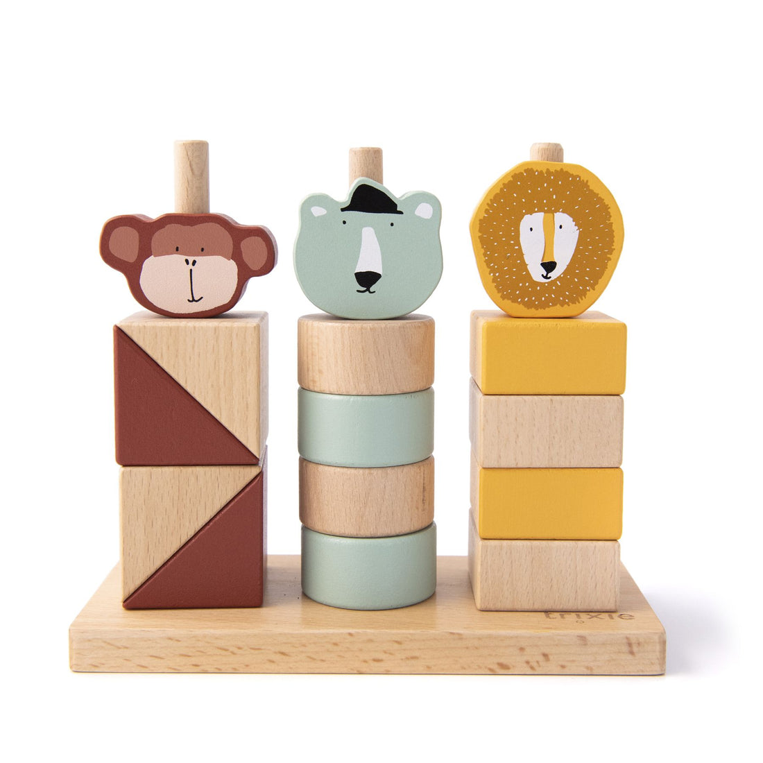 Wooden animal blocks stacker Trixie Toys Trixie 