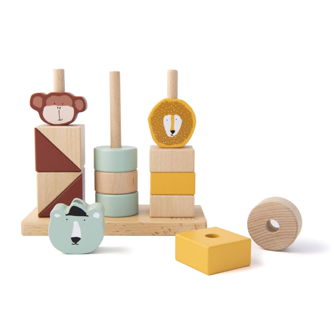 Wooden animal blocks stacker Trixie Toys Trixie 